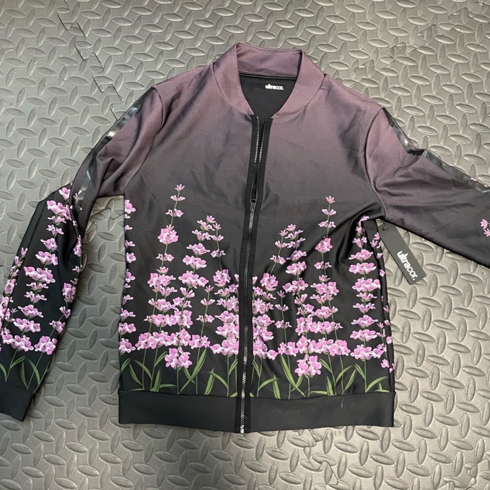 Ultracor jacket - purple flowers
